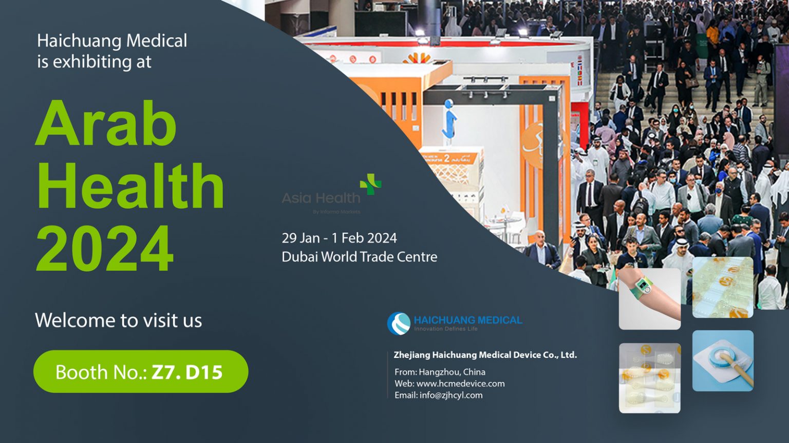 Welcome to visit us at Arab Health 2024 in Dubai on Jan 29 - Feb 1 ...